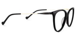 Cathy Round Black Glasses4