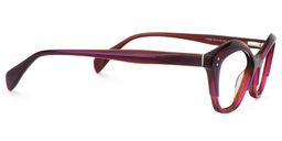 Carter Cat Eye Dark Red Glasses4