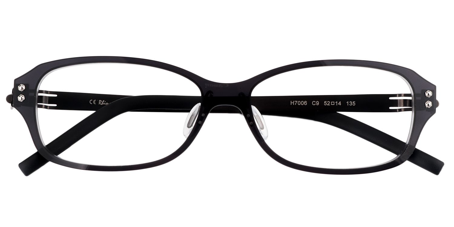Rectangle Black Glasses | Zeelool Glasses1