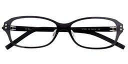 Arabela Rectangle Black Glasses1