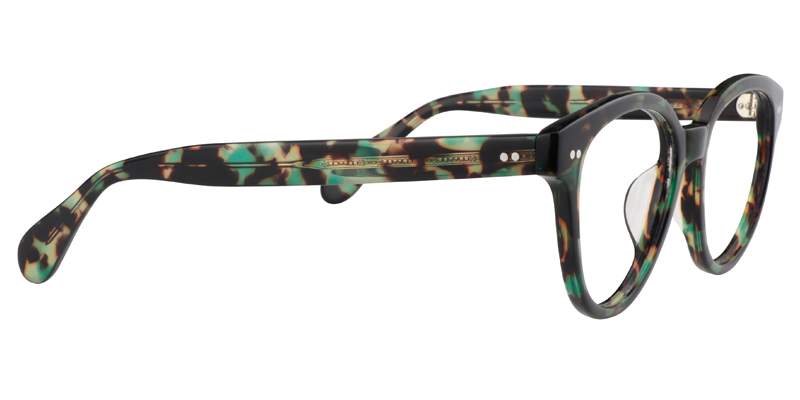 Oval Green Floral Glasses | Zeelool Eyeglass Frames4