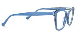 Cesar Rectangle Blue Glasses4