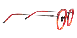 Elvis Geometric Red Floral Glasses5