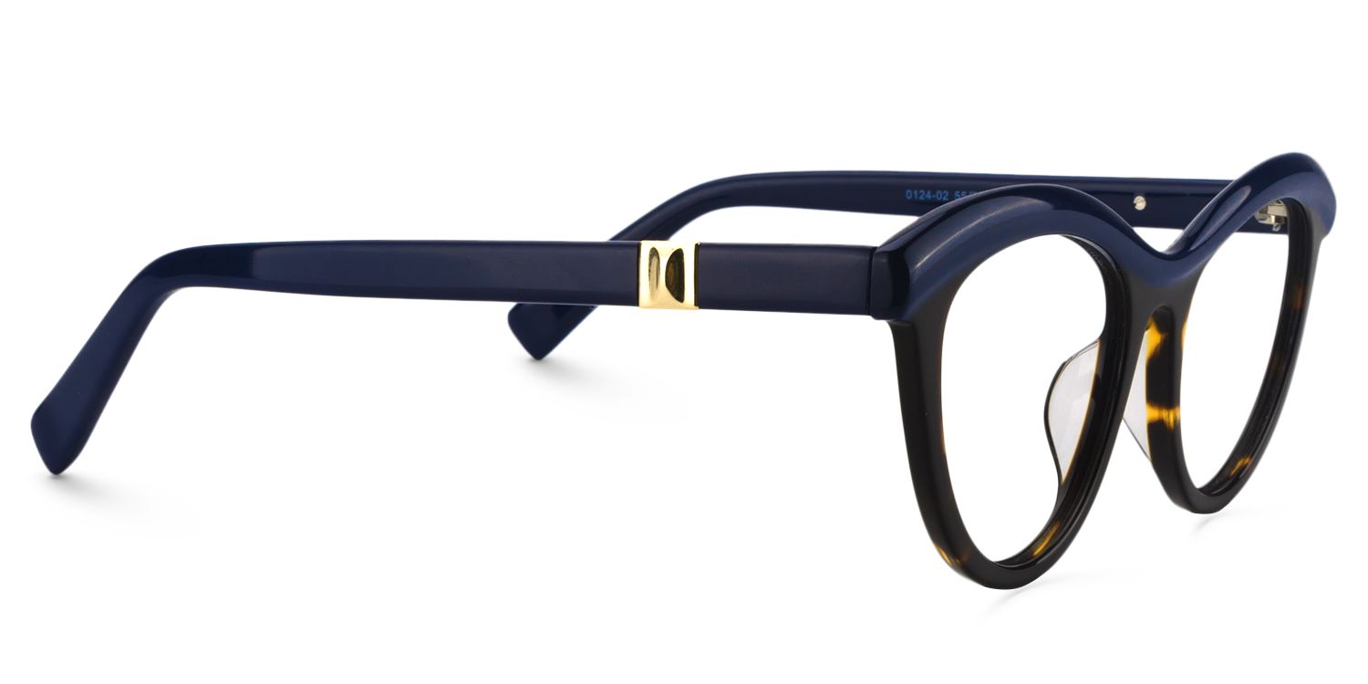 Cat Eye Blue Glasses | Zeelool Glasses4