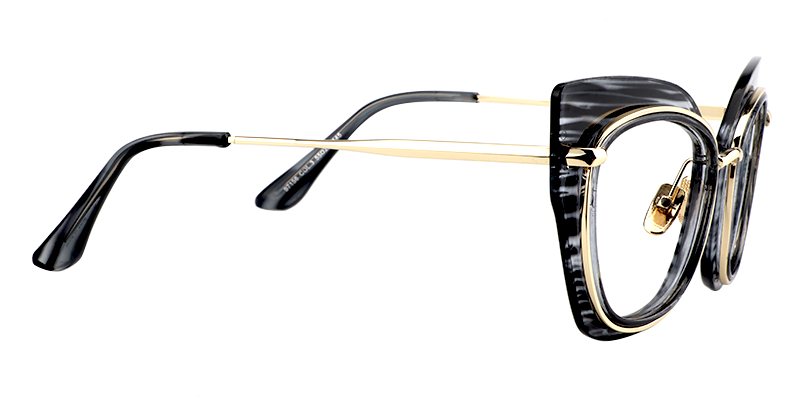  Cat Eye Gray Pattern Glasses 2