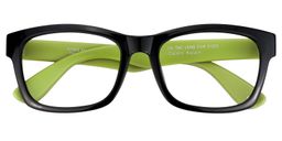 Athena Rectangle Green Glasses1