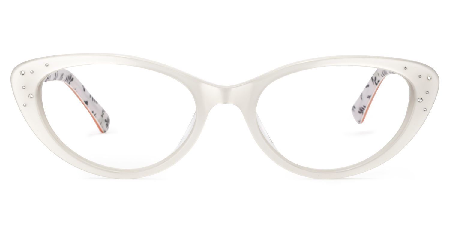 Cat Eye Ivory Glasses | Zeelool Glasses0