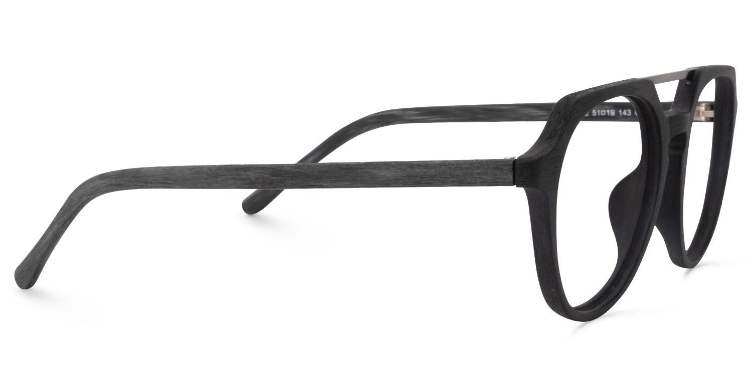 Aviator Black Glasses | Zeelool Glasses4