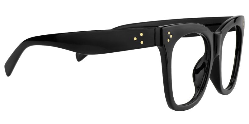 Rectangle Black Glasses | Zeelool Eyewear4