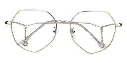 Ramona Geometric Silver Glasses1