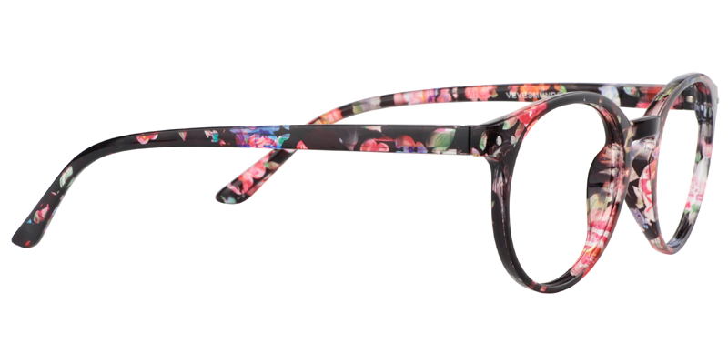 Oval Red Floral Reading Glasses | Zeelool Reading Glasses4