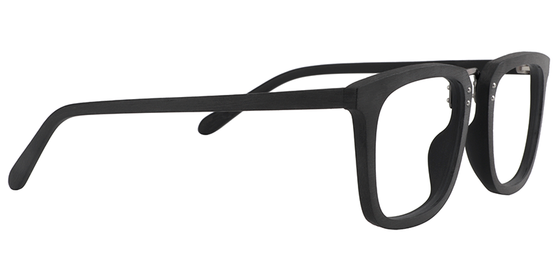 Rectangle Black Glasses | Zeelool Prescription Glasses4
