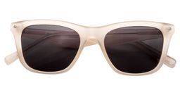 Zona Rectangle Beige Glasses1