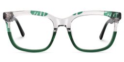 Kriss Square Green Glasses0