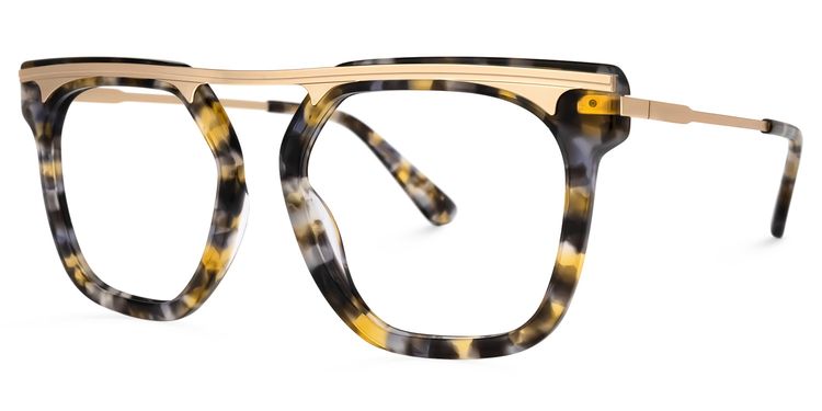Josefina Square Gray-Tortoise Glasses