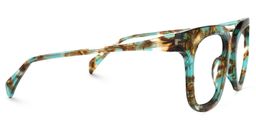 Lynette Square Green-Floral Glasses2