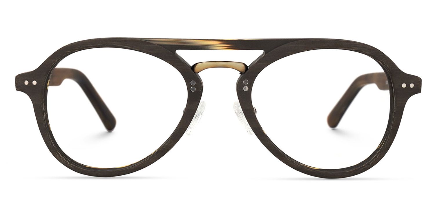 Aviator Brown Glasses | Zeelool Glasses0