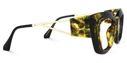 Ferrer Cateye Green-Tortoise Glasses2