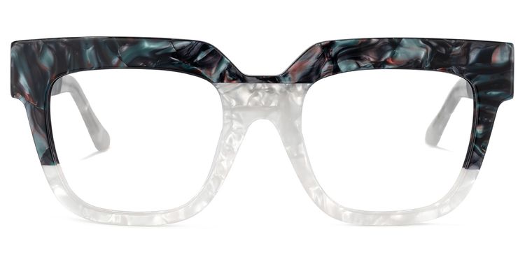 Carolann Square White Glasses