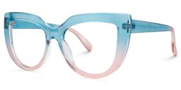 Snead Cateye Blue Glasses1