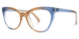 Ellzey Cateye Beige Glasses1