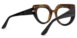 Kitione Cateye Brown Glasses3