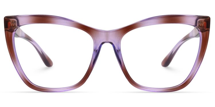 Ashton Cateye Purple Glasses