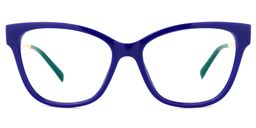 Stevens Cateye Blue Glasses0