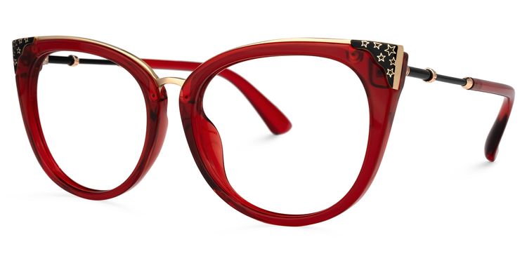Dalton Cateye Red Glasses