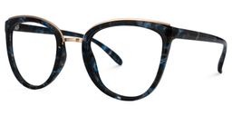 Keyshla Cateye Blue-Tortoise Glasses1
