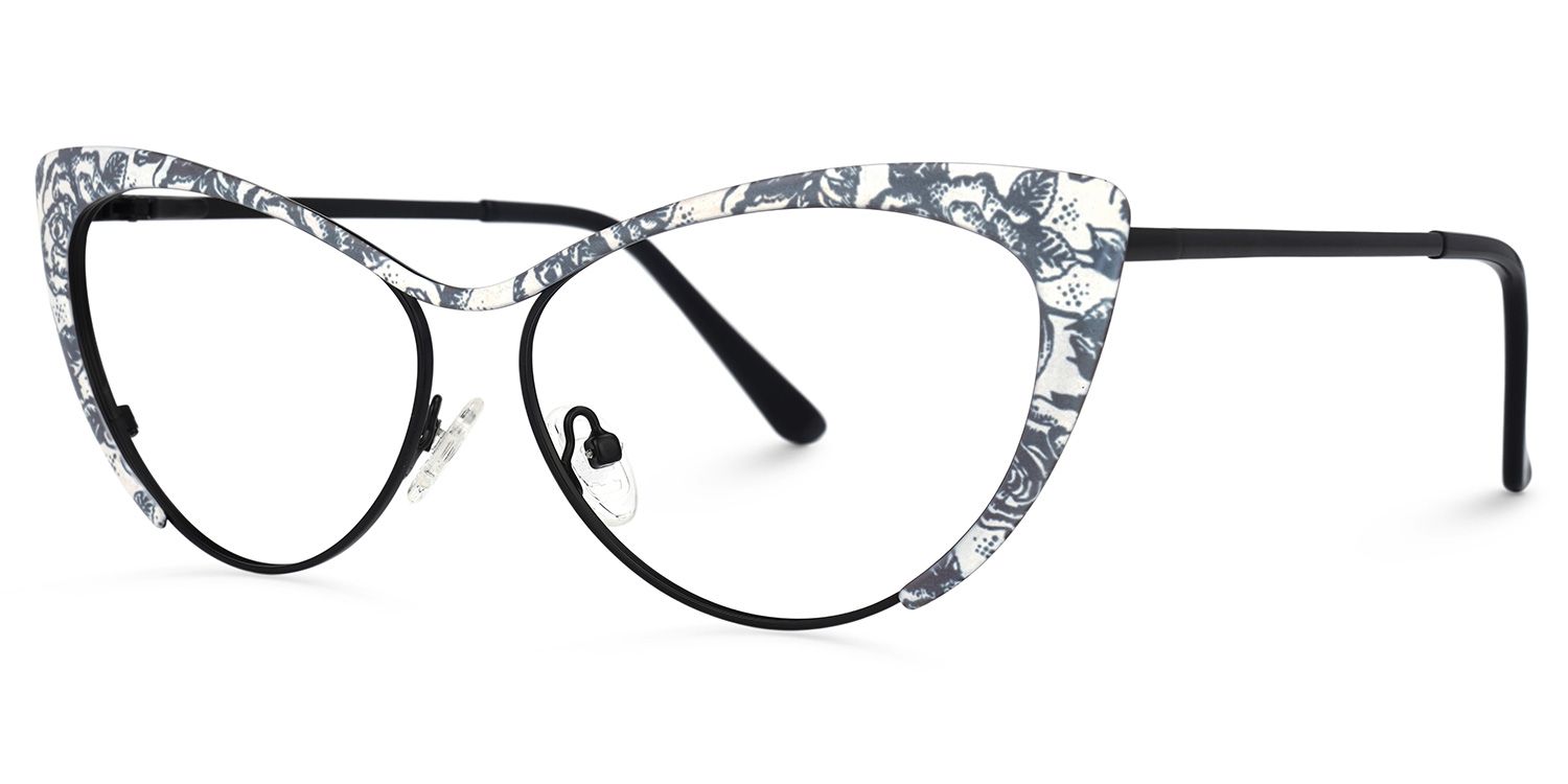 Cateye Black Glasses | Zeelool Eyeglasses1