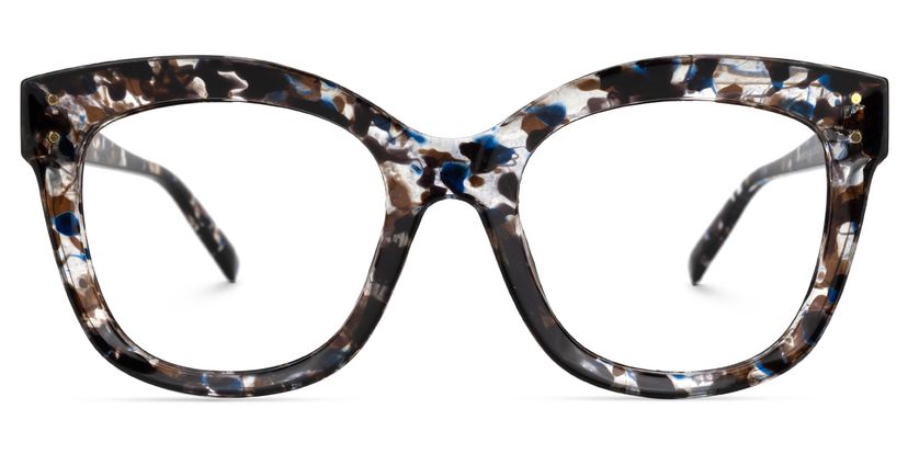 Karode Square Blue-Floral Glasses