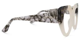 Kitione Cateye White Glasses2