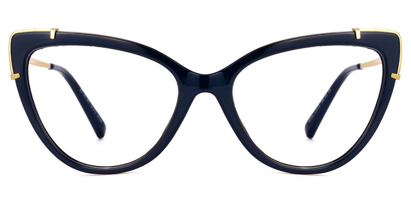 Yashira Cateye Dark-Blue Glasses