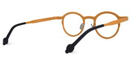 Castro Round Earthy-Yellow Glasses3