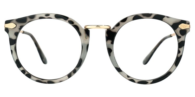 Quentina Round Gray Glasses