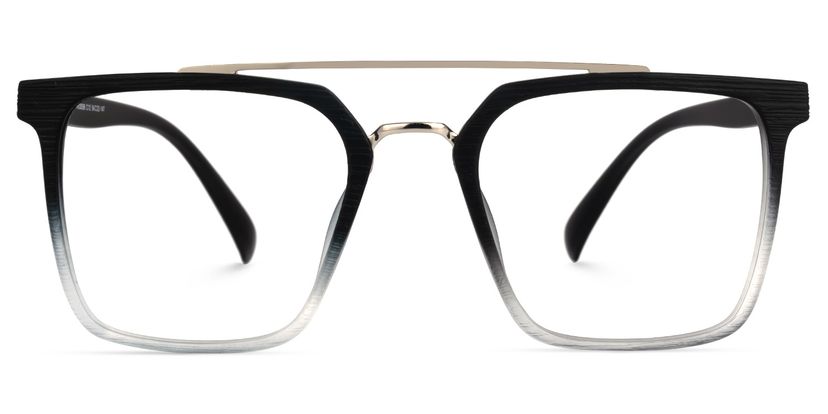 Shumac Square Black-Clear Glasses
