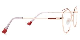 Shaina Geometric Red Glasses2