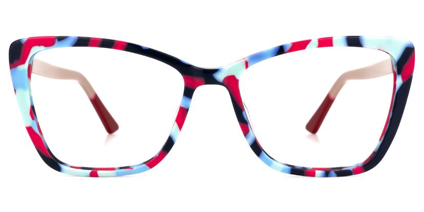 Fountain Cateye Black-Red Glasses