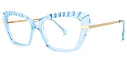 Sophie Cateye Light-Blue Glasses1