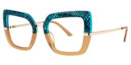Natalin Square Brown Glasses1