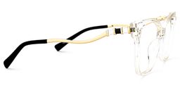 Stevens Cateye Clear Glasses2