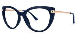 Amarilis Cateye Dark-Blue Glasses1