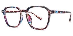Doggett Geometric Blue-Floral Glasses1