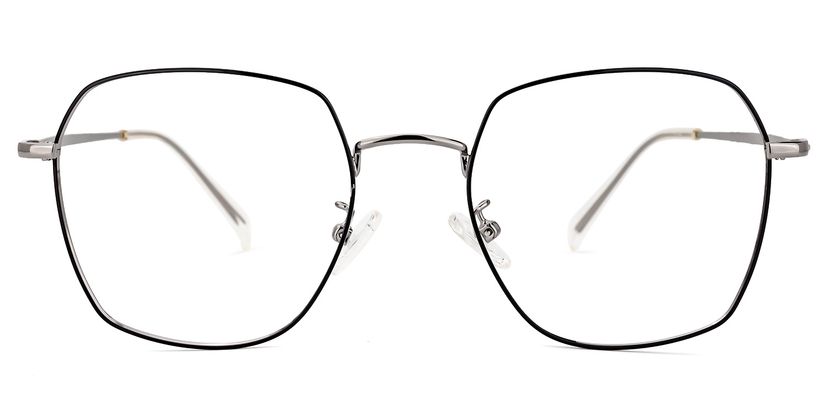 Munoz Square Black-Silver Glasses