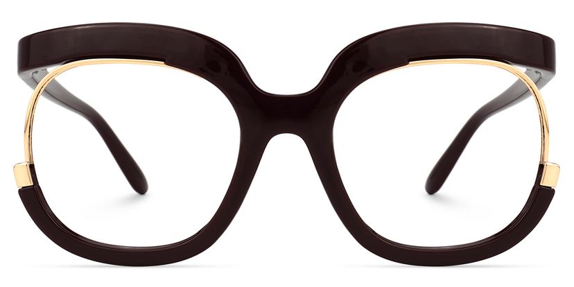 Darice Round Dark-Red Glasses