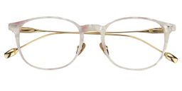 Niko Rectangle White Glasses 1