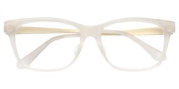 Antoine Rectangle White Glasses1