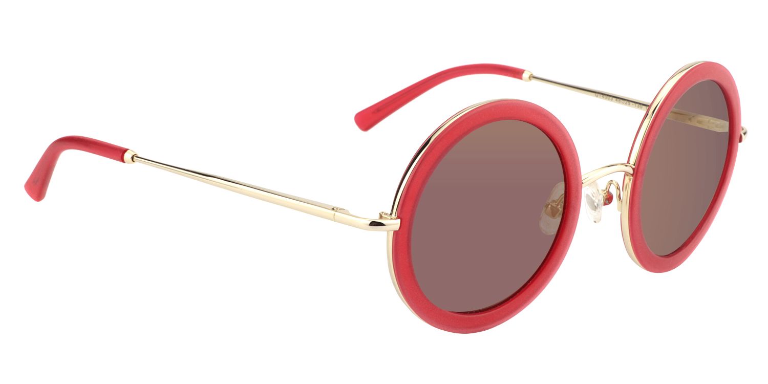 Round Red Sunglasses | Zeelool Sunglasses3