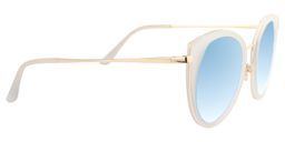 Sebastiane Cat-eye White Sunglasses4